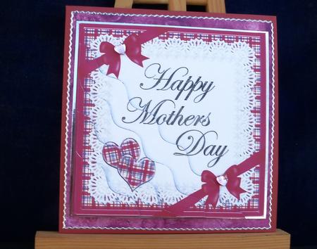 Tartan Mothers Day Wavy Corner by Pauline Worthington