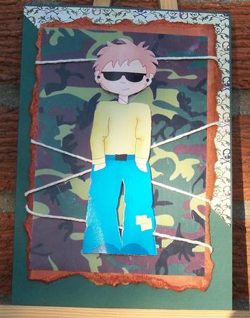 Cool Dude Boy Army by Pauline Worthington