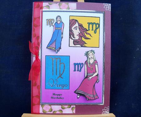 Zodiac Virgo Card Aug 22 - Sept 23 by Pauline Worthington