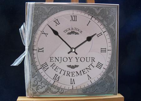 Retirement Clock Fan Pyramage Topper by Pauline Worthington