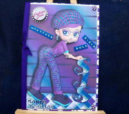 All Grown Up Cookie Sister Card Front by Pauline Worthington