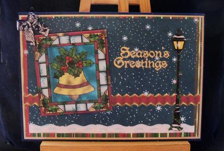 Stained Glass Christmas Bell by Pauline Worthington