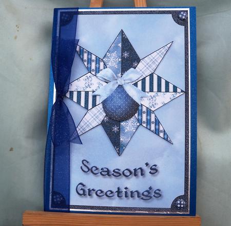 Quilted Holiday Star Topper by Pauline Worthington