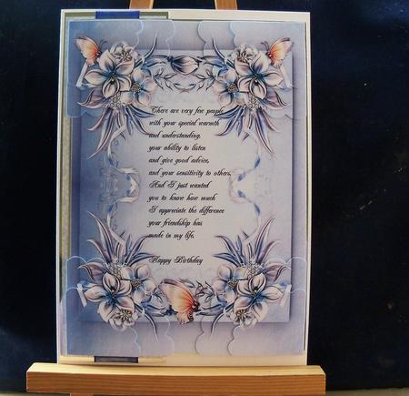 Winter Flowers Verse Corner Pryamage by Pauline Worthington