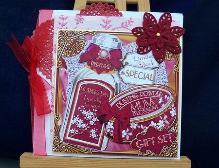 Mothers Day Blossom Perfume Set 5in Scallop Bottom Stacker by Pauline Worthington