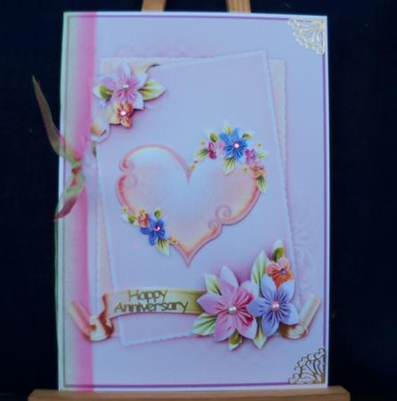 Love Heart Card Front Sheet by Pauline Worthington