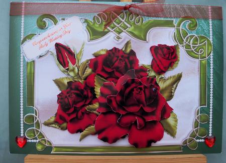 Ruby Wedding Roses by Pauline Worthington