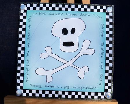 Pirates Ahoy Quick Card with Fan Pyramage Topper by Pauline Worthington