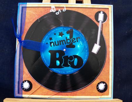 Number 1 Bro Record - Fan Pyramage Topper by Pauline Worthington