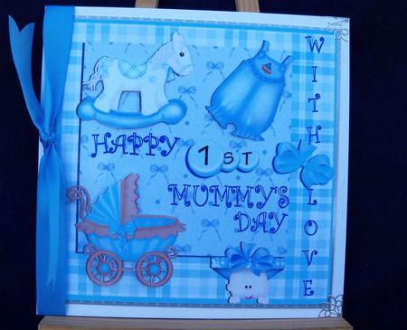1st Mummy's Day - Blue by Pauline Worthington