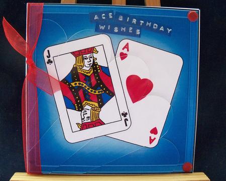Cards Quick Card with Fan Pyramage Topper by Pauline Worthington