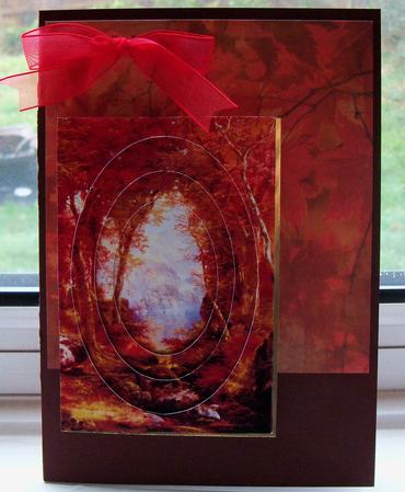 Autumn Days Scenic Inverted Pyramid by Pauline Worthington