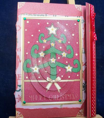 Funky Christmas Tree Spiral Pyramid by Pauline Worthington