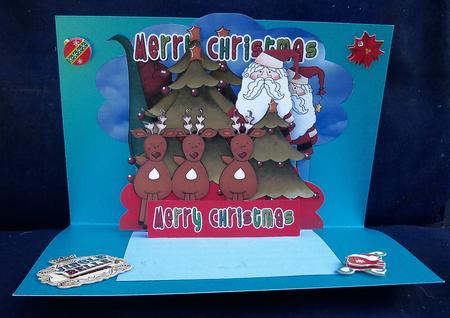 Santa and His Sleigh by Pauline Worthington