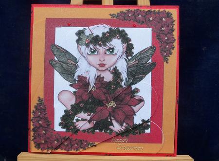 Christmas Fairy Fan by Pauline Worthington