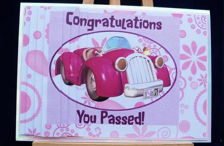 You Passed! in Pink by Pauline Worthington