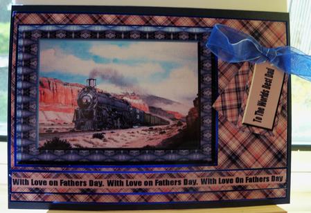 Fathers Day Train by Pauline Worthington