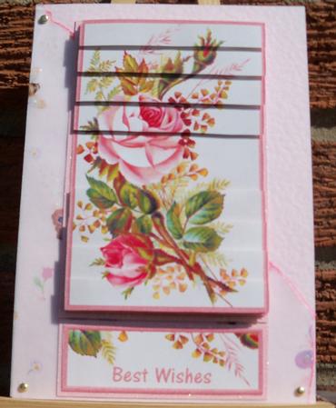 Pink Flowers Side Stacker by Pauline Worthington
