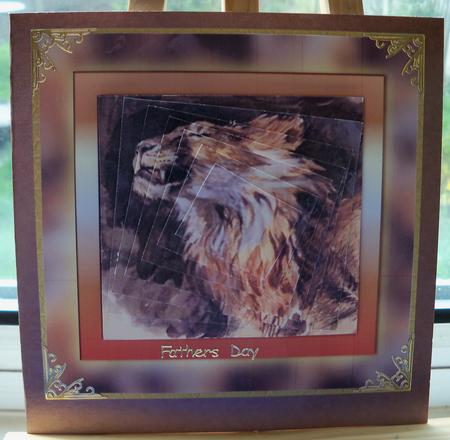 A Lion in Art by Pauline Worthington