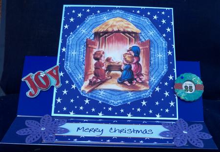 Away in a Manger Easel by Pauline Worthington