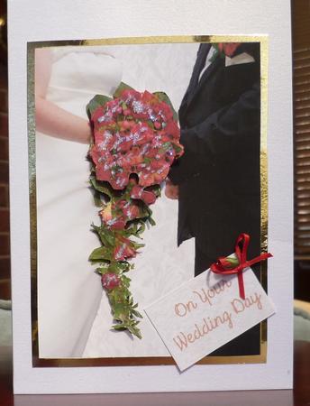 Red Wedding Bouquet by Pearl North