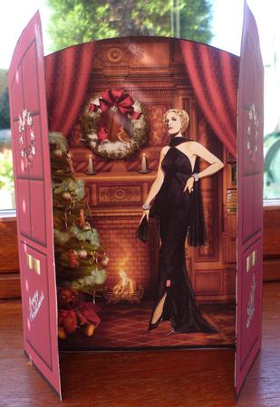 Christmas Arched Window Fireplace by Pearl North
