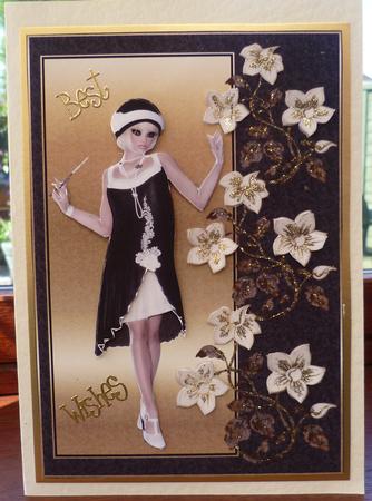 Vintage Lady and Flowers Step by Step by Pearl North