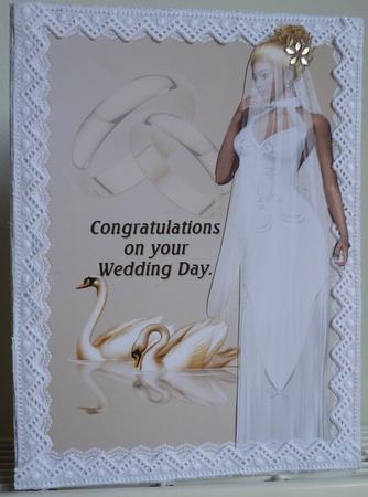 Wedding A4 Card Topper by Pearl North