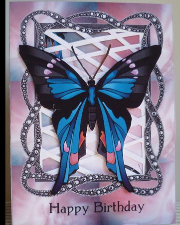 Black Butterfly - Trellis Card Kit by Pearl North
