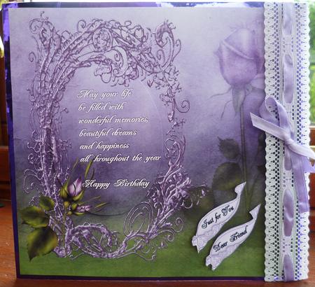 Lavender Rose Frame by Pearl North