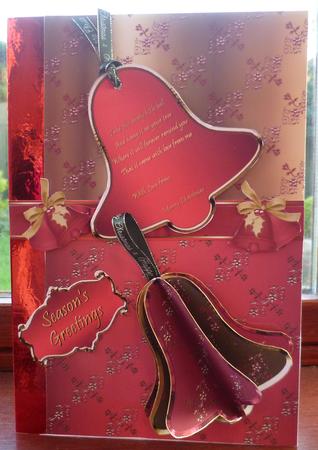 3D Christmas Engraved Bell Decoration A4 Card Kit by Pearl North