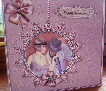Ruby Anniversary Card with Circle Pyramage by Pearl North