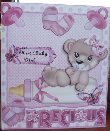 Precious New Baby Girl in Pink by Pearl North