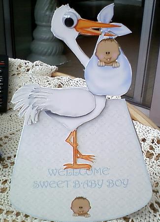 Ethnic Baby Boy-wobble Card by Pearl North