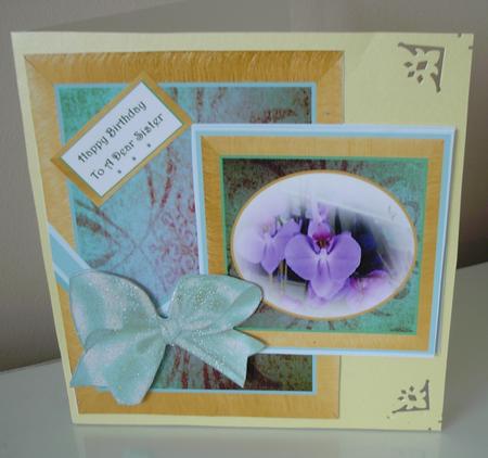 Framed Elegant Orchid Pyramid Stacker Design Sheet by Pearl North