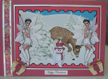 The Snowman and the Fairies Christmas Topper by Pearl North