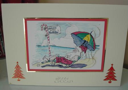 Sunbathin' Santa by Pearl North