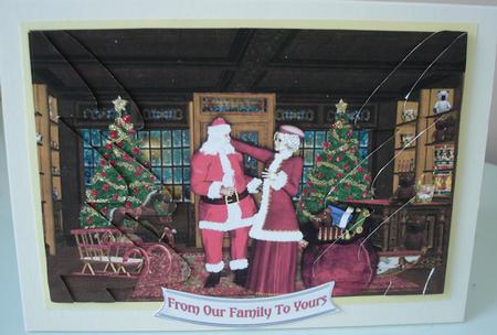 Santa and Mrs Clause in Shop Christmas by Pearl North