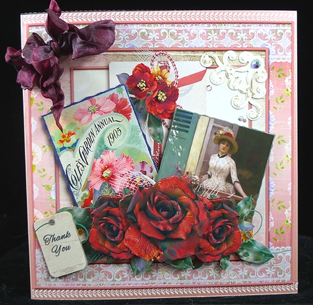 Vintage Roses topper kit 921 by Peggy Stogdill
