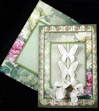 Flowers Butterflies and Envelope 954 by Peggy Stogdill