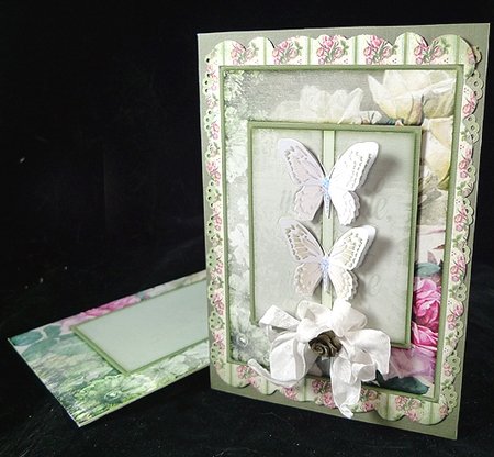 Flowers Butterflies and Envelope 954 by Peggy Stogdill