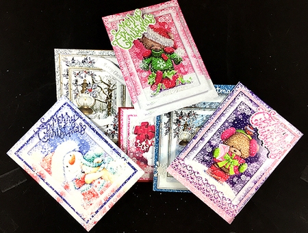Glitter A4 Backing Paper Set of 12 by Peggy Stogdill