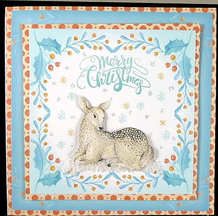 Merry Christmas Baby Deer by Peggy Stogdill