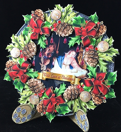Christmas Plate card 4 by Peggy Stogdill