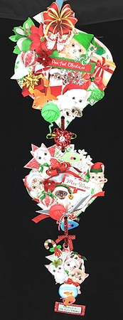A Purr-Fect Christmas Hanging Baubles Trio by Peggy Stogdill