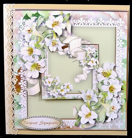 Beautiful Lillys on a Flower Frame  l by Peggy Stogdill