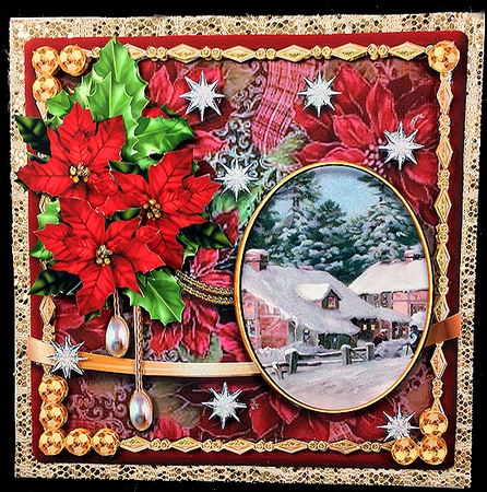 Floral Christmas 2 by Peggy Stogdill