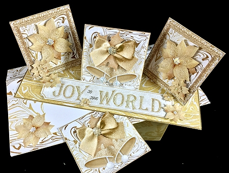 GOLDEN GLORY TRIPLE EASEL CHRISTMAS KIT by Peggy Stogdill