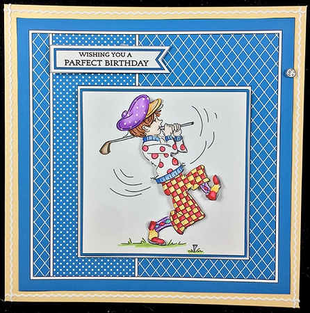 Hope Your Birthday Is TEE-RIFIC  (Golf Topper) by Peggy Stogdill