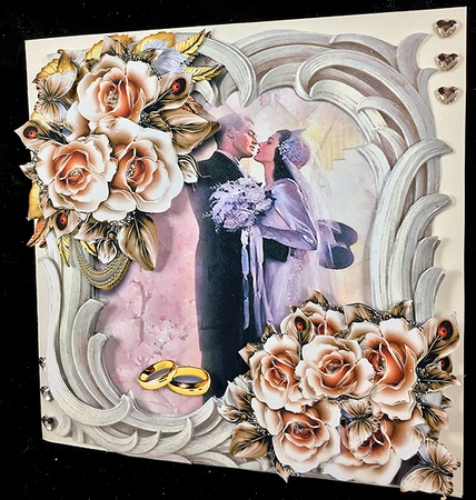 Baroque Frame Wedding G by Peggy Stogdill
